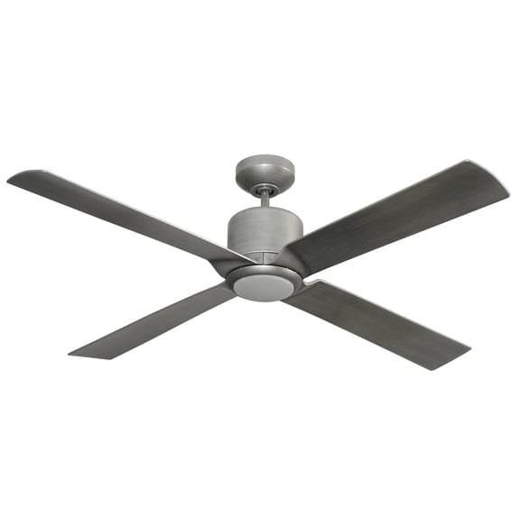 Estero 52 in. Integrated LED Indoor/Outdoor Brushed Nickel-1 Ceiling Fan with Light and Remote Control