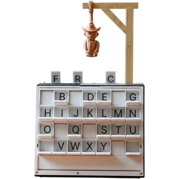 Esterze Book Board Games | H-angman Game | H-angman Game Cowboy Chess Set | Book Shelf Games | Words Spelling Challenge Table Board Games for Adults