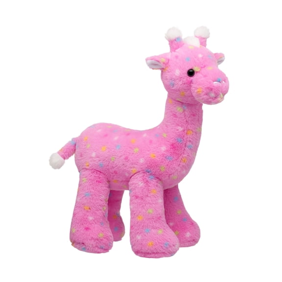 Esterze Pink Frosted Animal Giraffe Stuffed Animal, 14" Pink Giraffe Plush Giraffe Stuffed Animals with Floppy Corner