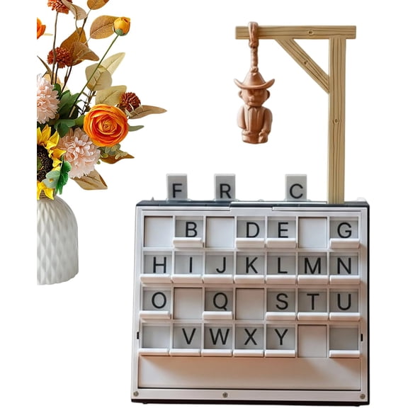 Esterze Playbook'd Games, Hangman Game, Hangman Challenge Game, Portable Vocabulary Words Spelling Challenge Table Games with Book Design For Adults