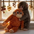 thumbnail image 1 of Esterze Punch Monkey Plush - Soft Monkey Stuffed Animals Toy, Cuddly Monkey Stuffed Animal, Symbol of Friendship & Protection Holding Monkey Teddy, for Home Room Decor, 1 of 6