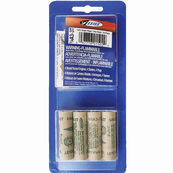 Estes 1/4A3-3T Model Rocket Engines EST10010 / EST1502