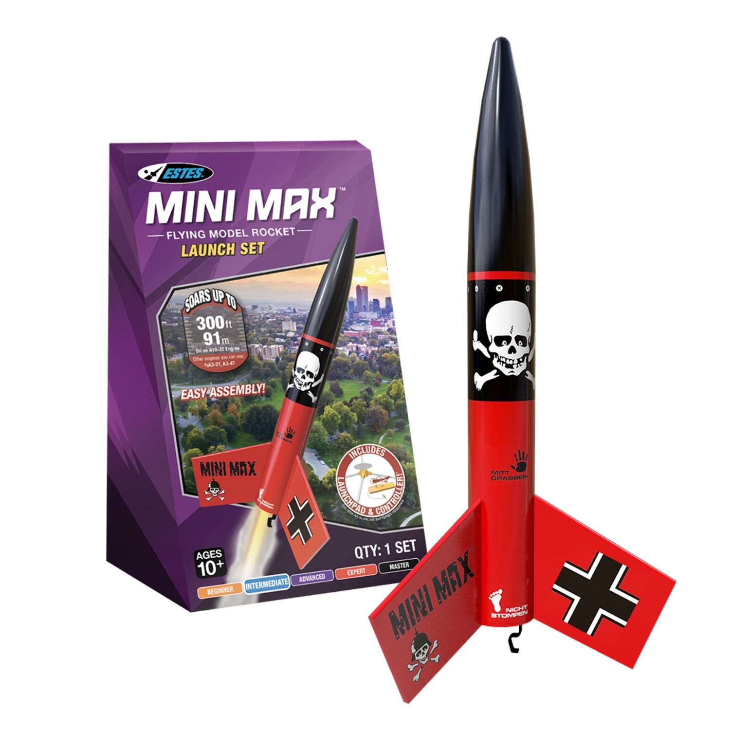 Estes 2445 Mini Max Flying Model Rocket Kit - Walmart.com
