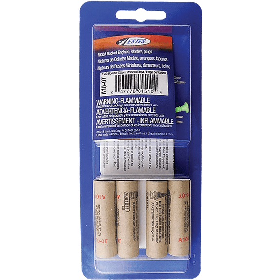 Estes A10-0T Mini Engine for Model Rocket Flight 4 Pack EST10044 / EST1510