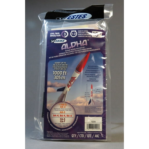 Estes Alpha Model Rocket KIT Skill Level 1