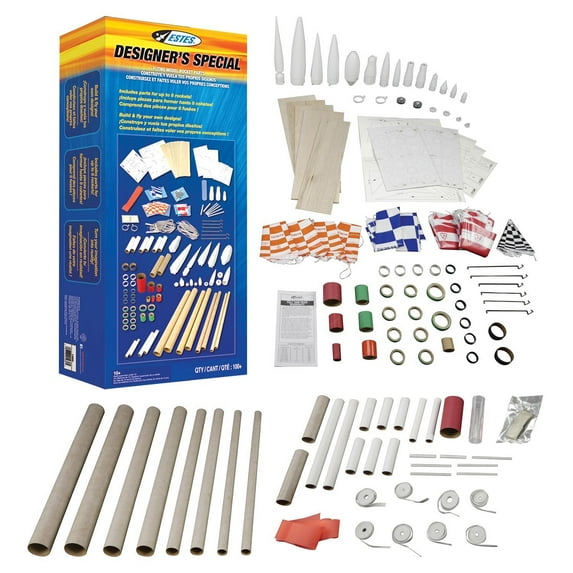 Estes Designer's Special - Includes 100+ Parts to Build up to 8 Model Rockets (1980)