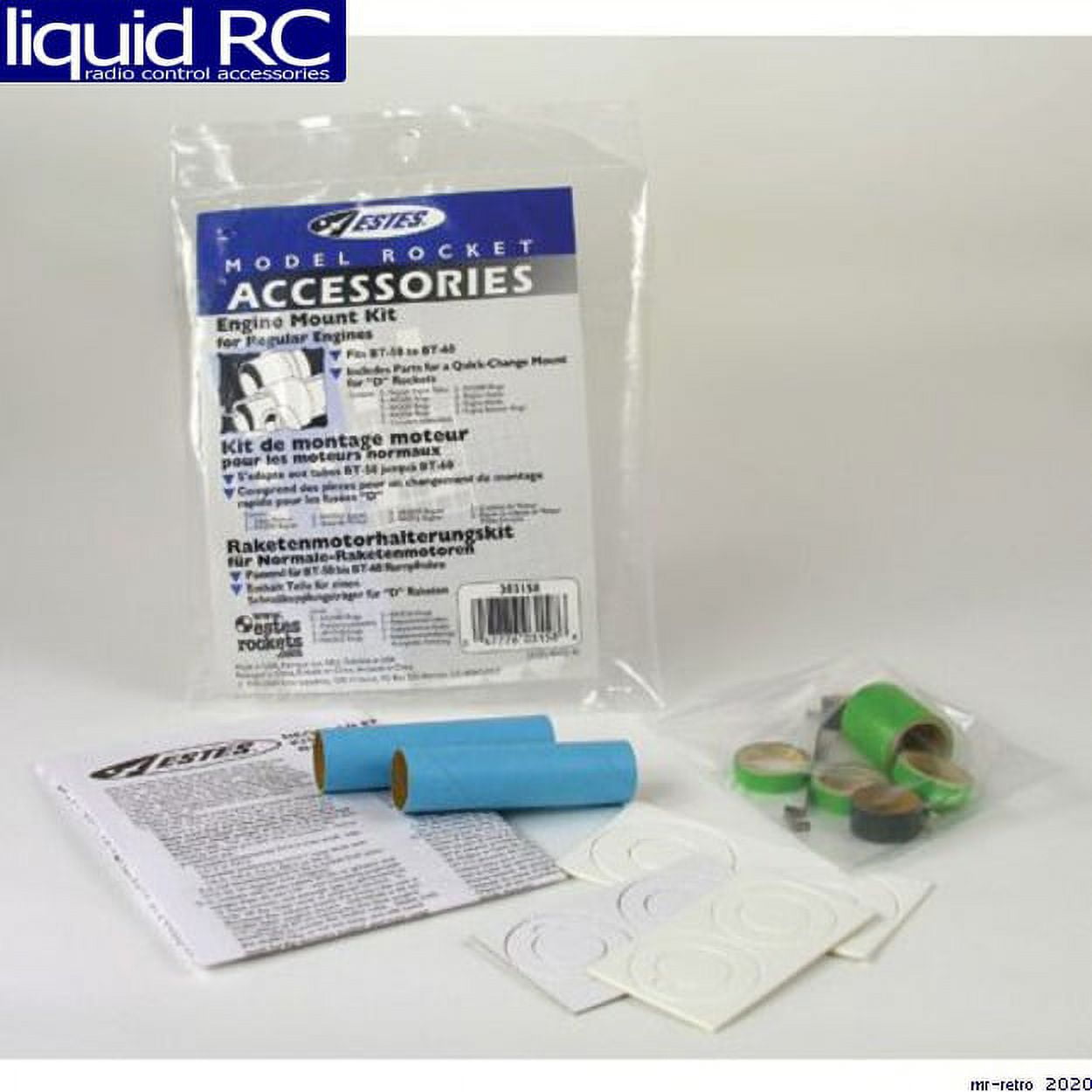 Estes EST3158 Regular Engine Mount Rocket Kit, Pack of 3