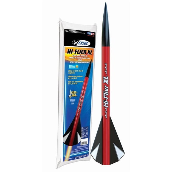 Estes Hi-Flier XL - Soars Up to 1,325 ft. - Flying Model Rockets (003226)