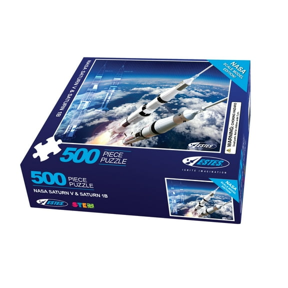 Estes Rockets 000510 NASA Saturn V & Saturn 1B 500 Piece Puzzle