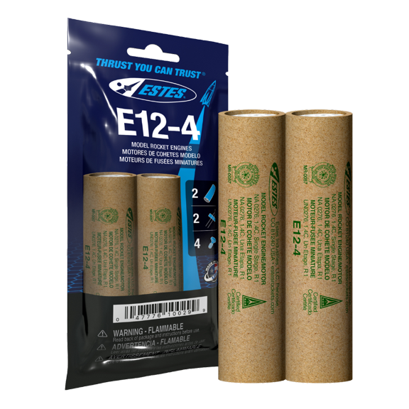 Estes Rockets E12-4 Engines 2 Pack EST10029