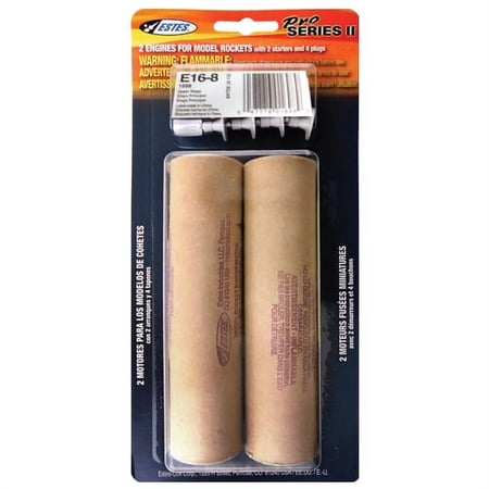 Estes Rockets E16-8 29Mm Model Rocket Engines 2Pk