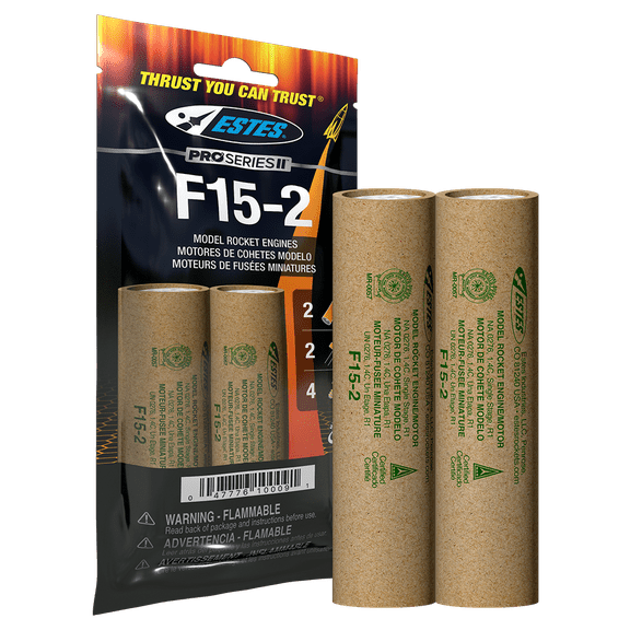 Estes Rockets F15-2 Engines 2 Pack EST10009