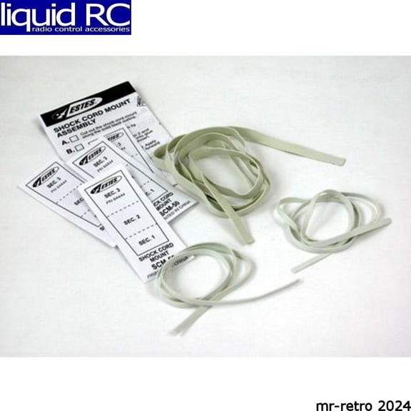 Estes 302278 Shock Cords and Mount Pack for Model Rockets