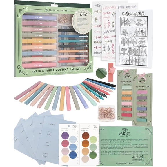 Esther Bible Journaling Kit, Loaded Bible journaling Supplies