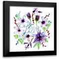 thumbnail image 1 of Esther Bley Designs 12x12 Black Modern Framed Museum Art Print Titled - Love, Enchanted Garden, 1 of 5