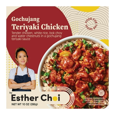Esther Choi's Gochujang Chicken Teriyaki with White Rice and Vegetables, 10 oz (Frozen)