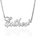 thumbnail image 1 of Esther Custom Name Necklace Customized Personalized Plated Name Necklace for Mother Daughter Friendship Women Valentine's Day Christmas Birthday New Year Silver, 1 of 7