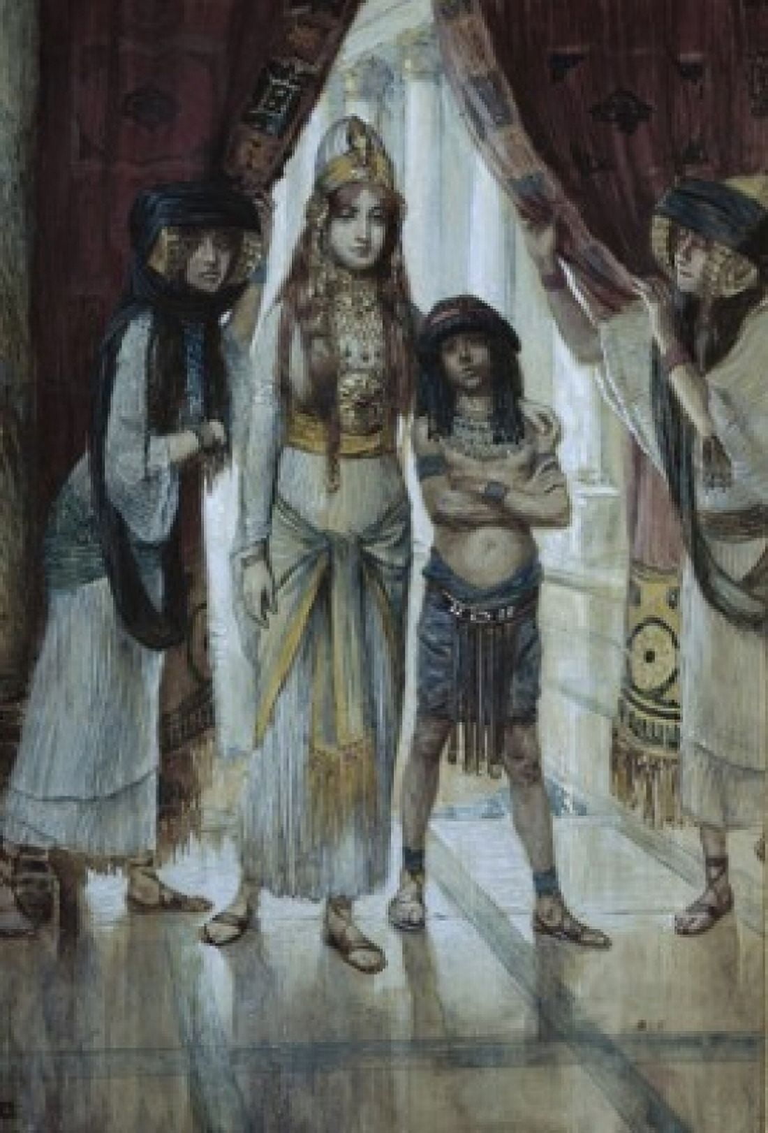 Esther Presented to Ahasuerus  James J Tissot (1836-1902French)  Jewish Museum New York Canvas Art - James Tissot (24 x 36)