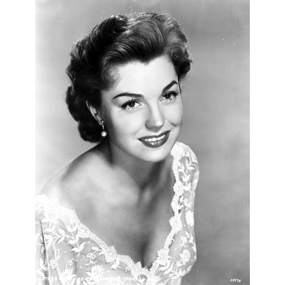 Esther Williams on Embroidered Flower Mesh with Slight Side Pose Photo Print (8 x 10)