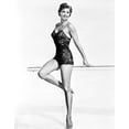 thumbnail image 1 of Esther Williams smiling in Black Lingerie Photo Print (24 x 30), 1 of 1