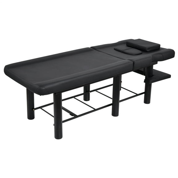 Esthetician Bed, 27.5'' W × 73'' L, Spa Facial Professional Adjustable Massage Bed for Salon Tattoo(Black)