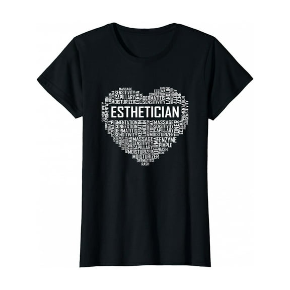 Esthetician Heart Gifts Aesthetician Beautician Love Gift T-Shirt