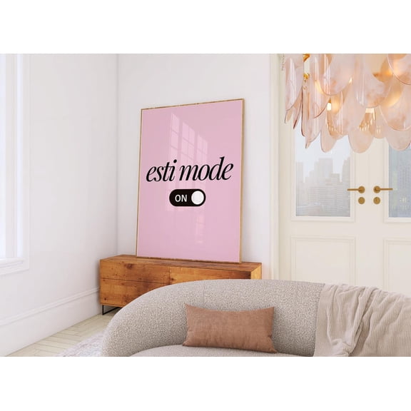 Esti Mode On Wall Art Print, Unframed Paper Poster 8x10in