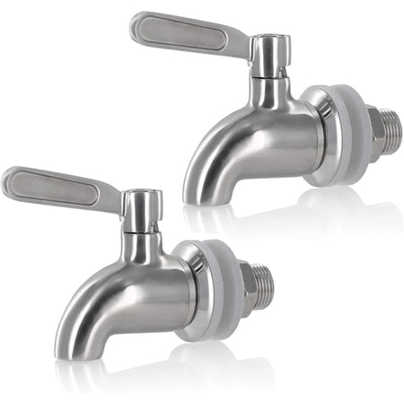 Estilo Stainless Steel Beverage Jar Dispenser Replacement Spigot Faucet 2 Pack