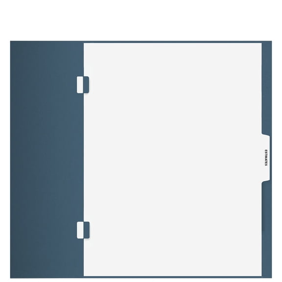 'Estimates' Side Staple Index Tab Divider, 100 Count