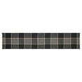 thumbnail image 1 of VHC Brands Eston Rustic Farmhouse Decor Autumn Seasonal Black Tan Plaid Runner 12x60, 1 of 4