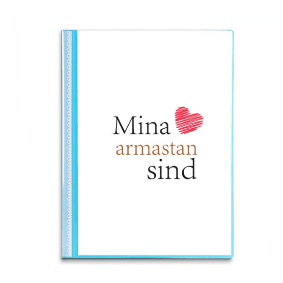 Estonia Ethnicity Literal Script Language Book Sheet Protectors Portfolio Binder Folder