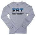 thumbnail image 1 of Estonia Field Hockey - Olympic Games - Rio - Flag Men's Long Sleeve Grey T-Shirt, 1 of 2