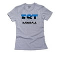 thumbnail image 1 of Estonia Handball - Olympic Games - Rio - Flag Women's Cotton Grey T-Shirt, 1 of 2