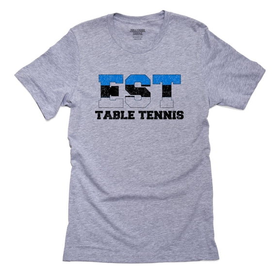 Estonia Table Tennis - Olympic Games - Rio - Flag Men's Grey T-Shirt