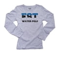 thumbnail image 1 of Estonia Waterpolo - Olympic Games - Rio - Flag Women's Long Sleeve Grey T-Shirt, 1 of 2
