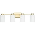 thumbnail image 1 of Estrada Collection Four-Light Brushed Gold Contemporary Bath & Vanity Light, 1 of 11