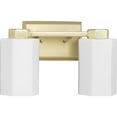 thumbnail image 1 of Estrada Collection Two-Light Brushed Gold Contemporary Bath & Vanity Light, 1 of 12