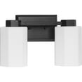 thumbnail image 1 of Estrada Collection Two-Light Matte Black Contemporary Bath & Vanity Light, 1 of 11