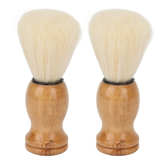 Estrela Mini Shaving Brush Synthetic Wooden Handle Soft Men Shaving Brush for Travel Home Use