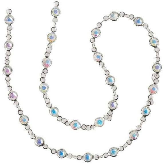 Estrella Chanelle 12" Small Link Crystal Chain, 1 Each