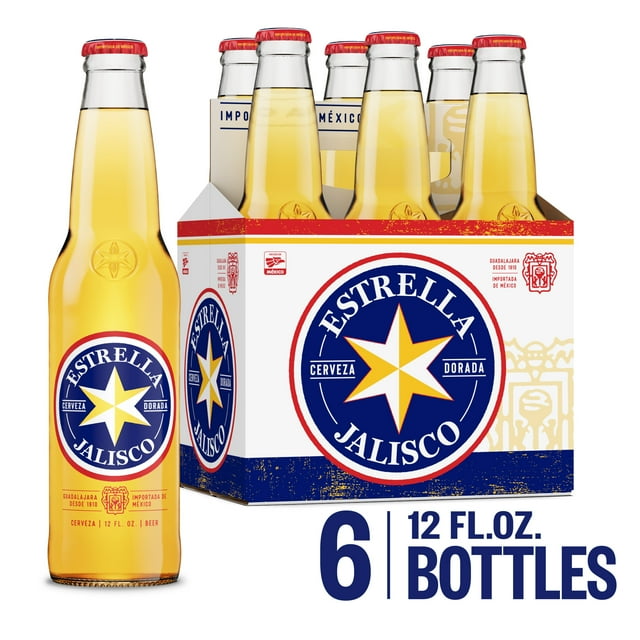 Estrella Jalisco Mexican Import Beer, 6 Pack 12 fl. oz. Bottles, 4.5