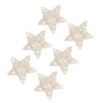 thumbnail image 1 of Estrellas De Ratán, 6 Piezas De Estrellas De Ratán Natural Para El Hogar, Oficina, Tienda, Boda, Fiesta, Decoración De Navidad, Manualidades(White), 1 of 8