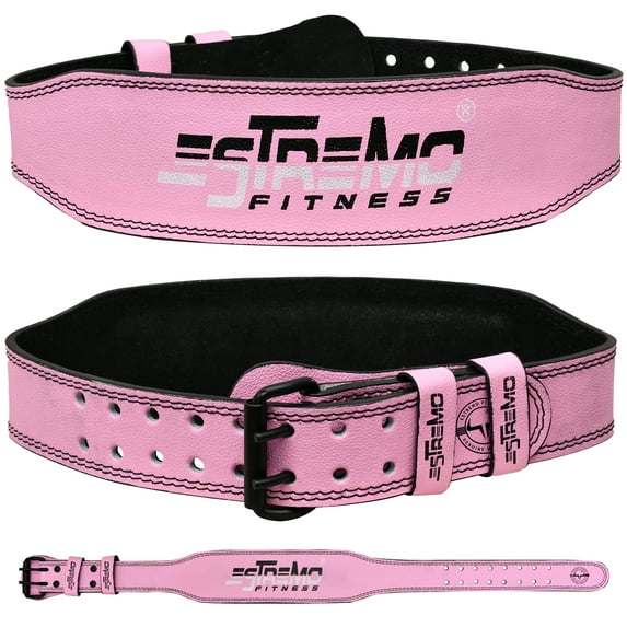 Estremo Weight lifting Belt Leather 4,Gym & Lifting, Lower Back Support,Fitness Workout Squats Deadlifts