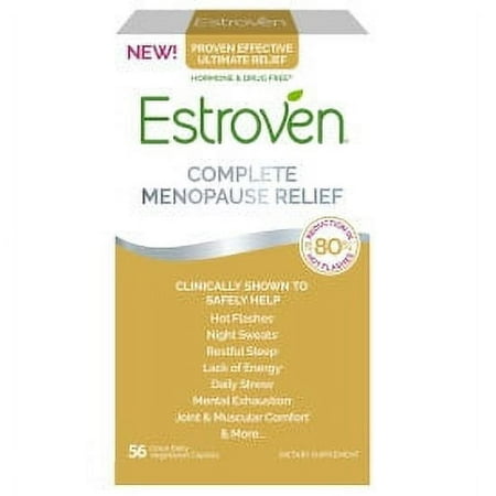 Estroven Complete Menopause Relief, Contains Cissus Quadrangularis, 56 Ct
