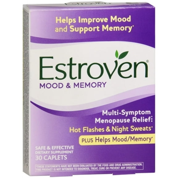 Estroven Plus Mood & Memory Caplets 30 Caplets (Pack of 4)