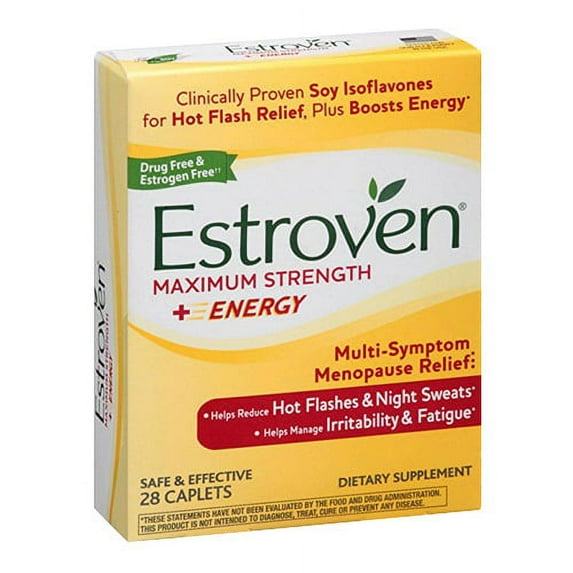 Estroven Supplement For Menopause, Extra Strength Caplets - 28 Ea