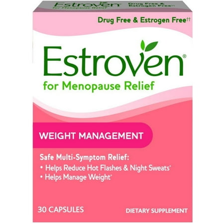 Estroven Weight Management & Menopause Relief Capsules, 30 Ct, 3 Pack