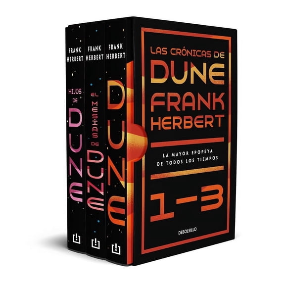 Las Cr"nicas de Dune Estuche Las Cr3nicas de Dune: Dune, El Mes-As de Dune E Hijos de Dune / Frank Herbert's Dune Saga 3-Book Boxed Set: Du, (Paperback)