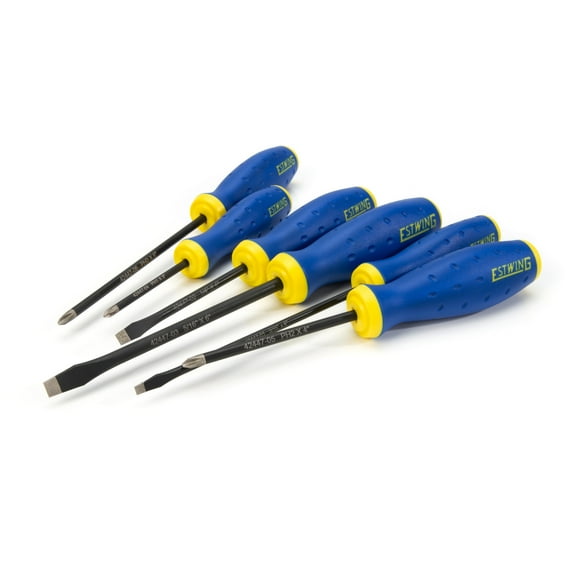 Estwing 42447 6-Piece Phillips and Slotted Magnetic Diamond Tip Screwdriver Set