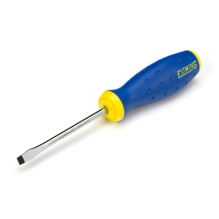 CHANNELLOCK S183H 1/8 X 3-Inch Magnetic Tip Slotted Screwdriver – Made In USA With Tri-Lobe Grip